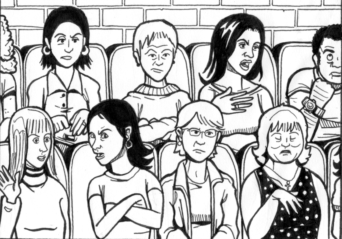 Unimpressed Talk Show Audience